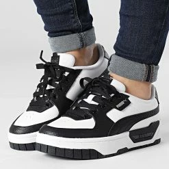 Nouveau 🥰 Baskets Femme Cali Dream Leather 387888 Puma White Puma Black 👏