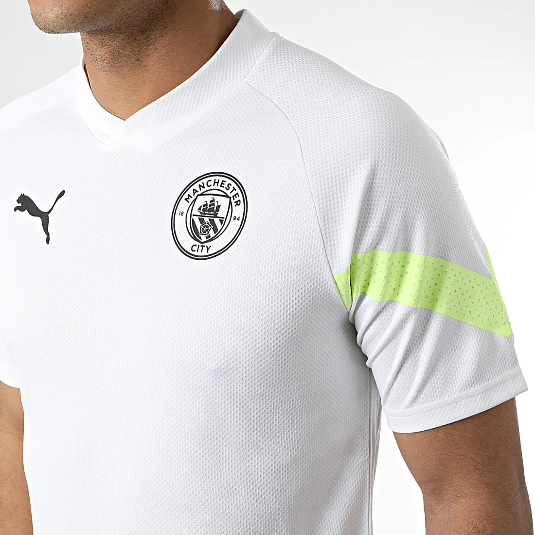 Promo 🧨 Tee 👚 Shirt Col V Manchester City 767748 Blanc de Puma ⌛ 4 Promo 🧨 Tee 👚 Shirt Col V Manchester City 767748 Blanc de Puma ⌛ – Image 2