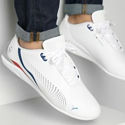 Nouveau 😉 Baskets BMW M Motorsport Drift Cat Decima 307304 Puma White Estate Blue 🎉