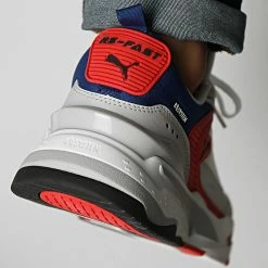 Tout neuf 🎉 Baskets RS Fast Limiter Suede 387825 Puma White High Risk Red Gray Violet 👏 -Puma Soldes 2022 puma 347137 387825 03 20221111T154256 04