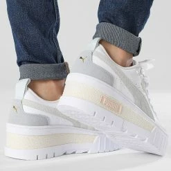 Meilleure affaire 💯 Baskets Femme Mayze Wedge Pastel 388566 Puma White ❤️ -Puma Soldes 2022 puma 347147 388566 01 20221115T134943 04