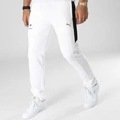 Sortie 🎉 Pantalon Jogging A Bandes BMW Motorsport 538133 Beige Clair de Puma 😍