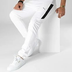 Sortie 🎉 Pantalon Jogging A Bandes BMW Motorsport 538133 Beige Clair de Puma 😍 -Puma Soldes 2022 puma 347394 538133 02 20221124T090016 03