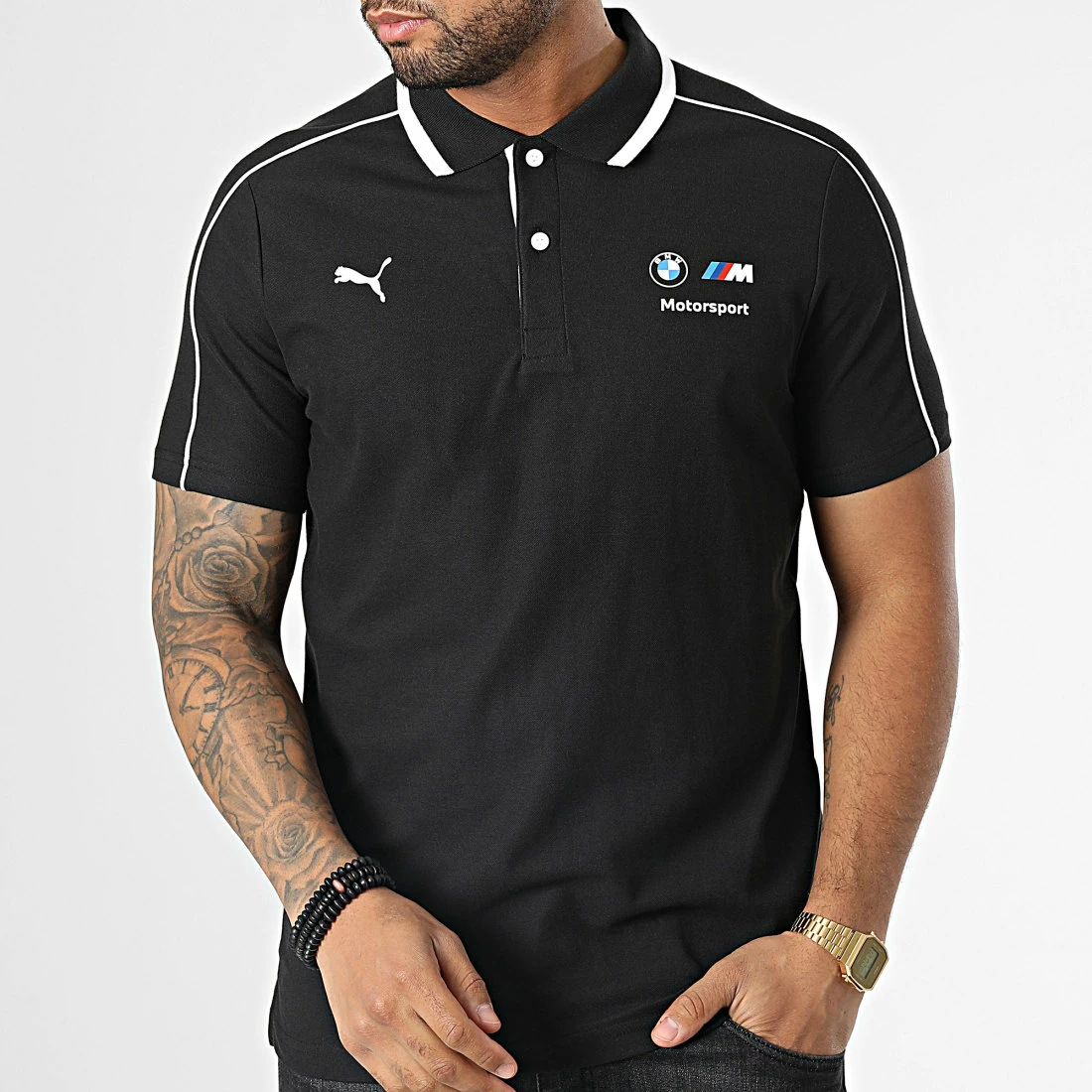 Promo ❤️ Polo Manches Courtes BMW Motorsport 538135 Noir de Puma ❤️ 5 Promo ❤️ Polo Manches Courtes BMW Motorsport 538135 Noir de Puma ❤️ – Image 3