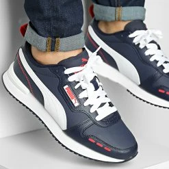 Vente flash 🛒 Baskets R78 SL 374127 Peacoat Puma White 😍