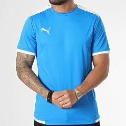 Tout neuf 😍 Tee 👚 Shirt Team Liga 704917 Bleu de Puma 😉 -Puma Soldes 2022 puma 348058 704917 02 20221118T150607 03