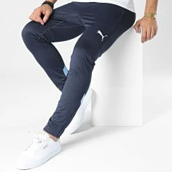 De gros 🔥 Pantalon Jogging Manchester City FC 767769 Bleu Marine de Puma 👏 -Puma Soldes 2022 puma 349075 767769 15 20221128T135710 03